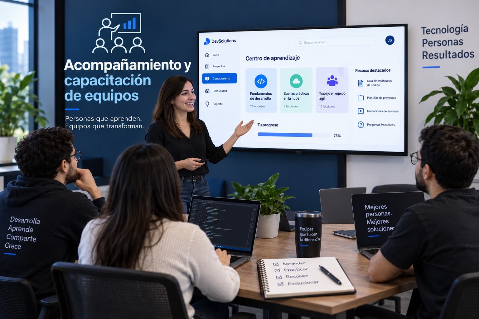 Acompañamiento y capacitación de equipos
