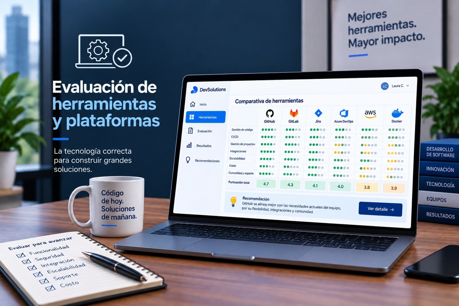 Evaluación de herramientas y plataformas